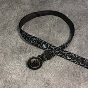 Black Rocawear Silver Monogram Belt